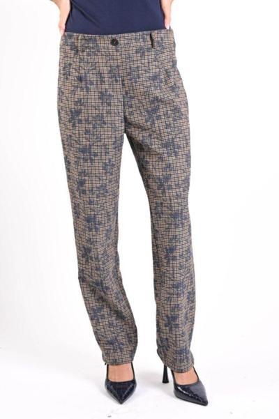 Pantalones a cuadros florales italianos para revendedores