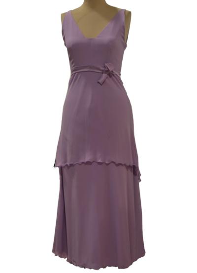 Vestito lilac senza maniche all'ingrosso Made in Italy