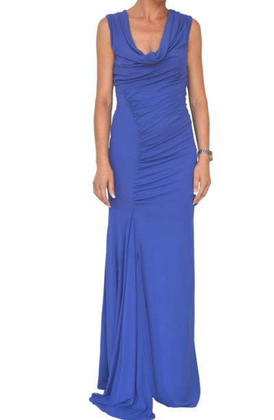 MILUNA - Abito da sera regale drappeggiato 