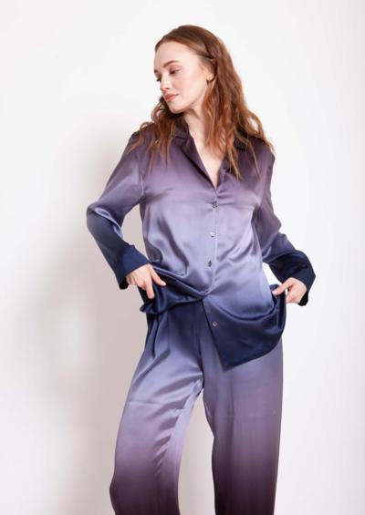 Итальянская атласная пижама омбре для реселлеров