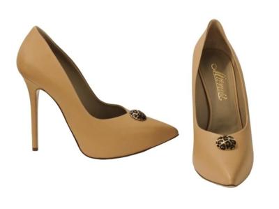 Italian beige high heel shoes for resellers wholesale