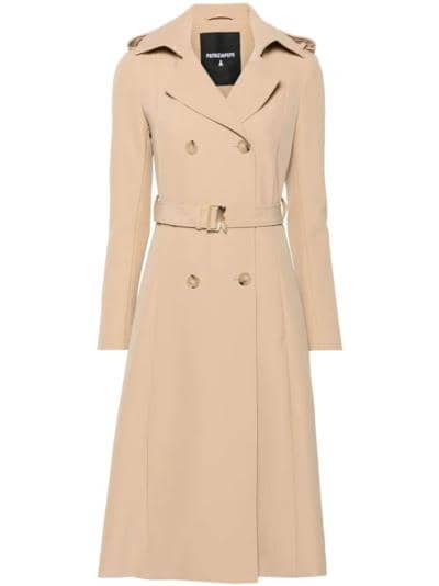 MODA PIU - Trench beige con cintura 