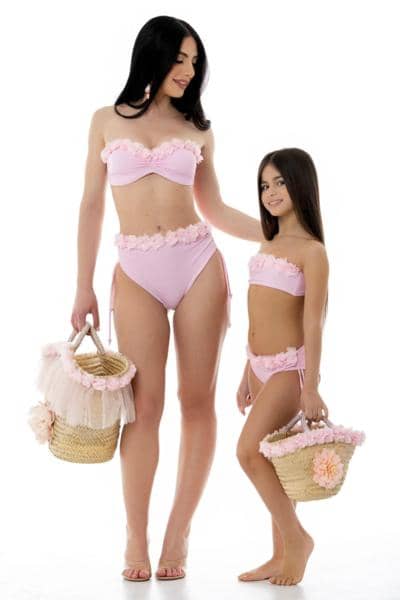 MOMMYDOLLS - Розовый комплект бикини с цветочным принтом 