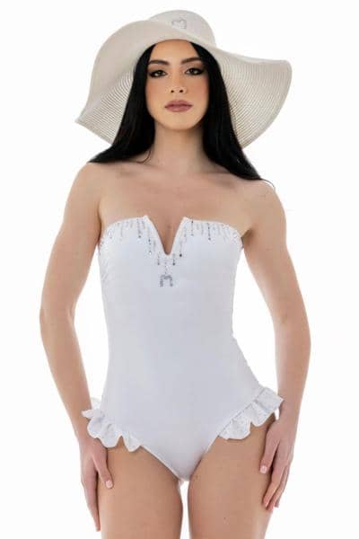 MOMMYDOLLS - Купальник, украшенный кристаллами 