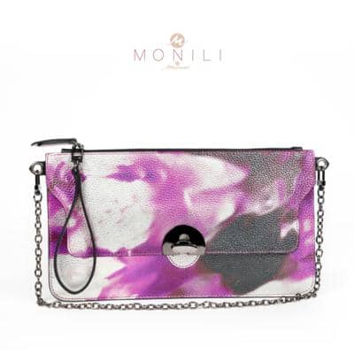 MONILI MICUCCI - POCHETTE VIOLETA TIE & DIE