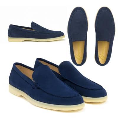CALZATURIFICIO NGM - Navy Suede Loafer