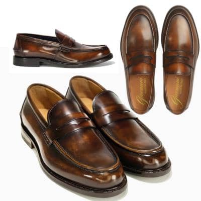 CALZATURIFICIO NGM - Hand-Finished Leather Loafers