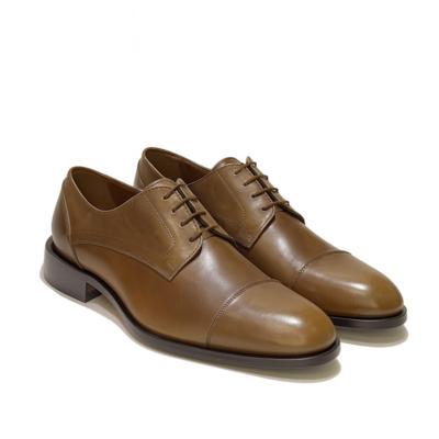 CALZATURIFICIO NGM - Tan Leather Derby Shoes