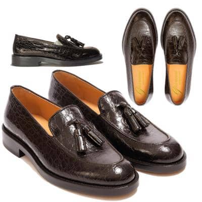 CALZATURIFICIO NGM - Crocodile Tassel Loafers