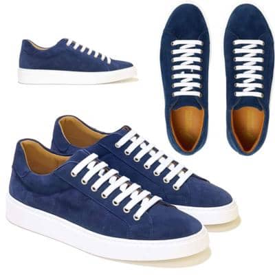 CALZATURIFICIO NGM - Blue Suede Sneakers