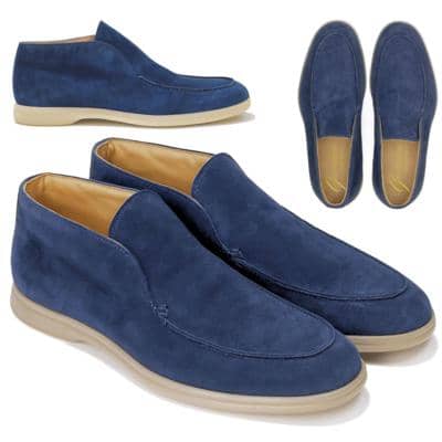 CALZATURIFICIO NGM - Blue Suede Ankle boot
