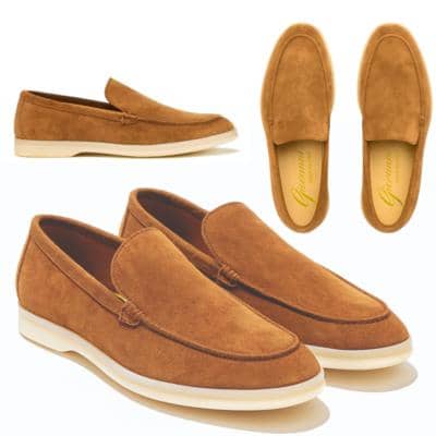 Italian made suede loafers for resellers wholesale