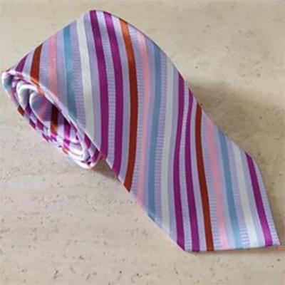 OLITEX - Gestreifte Seidenkrawatte 