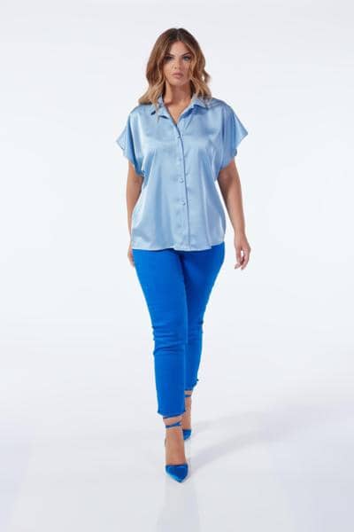 OLTRE TEMPO - Camicia in raso 