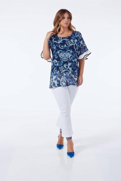 OLTRE TEMPO - Maglia con fantasia 