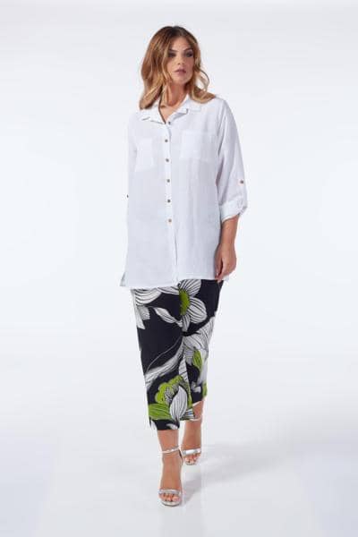 OLTRE TEMPO - Camicia di lino 