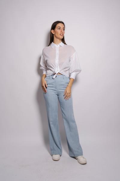 OPTIONS - Crisp White Sheer Shirt