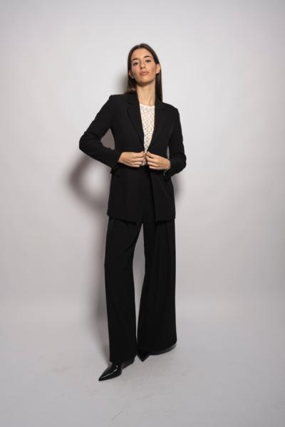 OPTIONS - Black Tailored Pantsuit