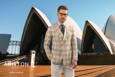 PELLICCIA - Двубортный пиджак в клетку 