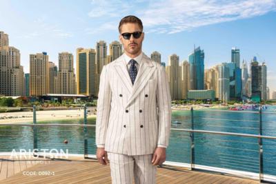 PELLICCIA - Abito doppio a righe 