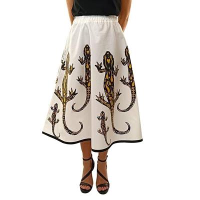 Italian made lizard print skirt for resellers wholesale