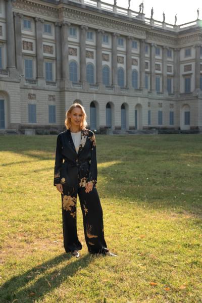 CLOTHÉ - Satin Floral Pantsuit