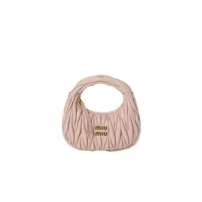 Made in Italy pink leather Miu Miu handbag for resellers