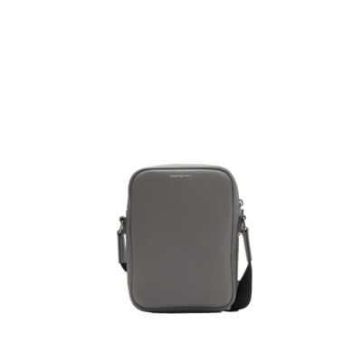 Gray leather Burberry bag for resellers, Italian design