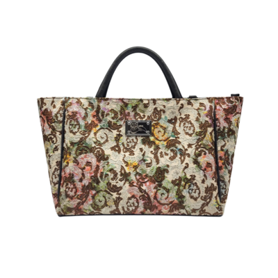 Итальянская сумка с цветочной вышивкой оптом