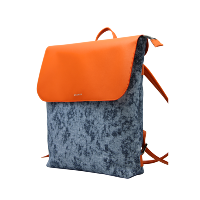 Итальянский рюкзак с оранжевой кожаной крышкой для реселлеров