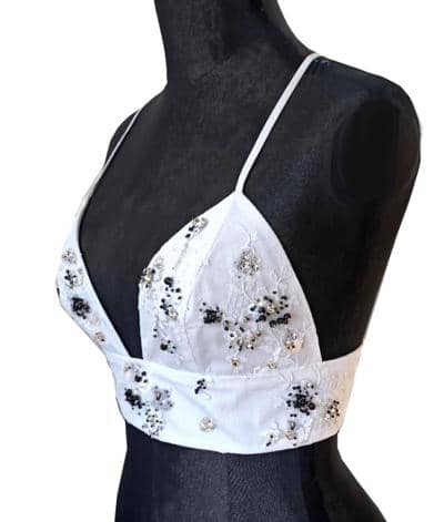 MADDIBLUES - LACE BRA WITH EMBROIDERY 