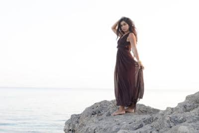 MADDIBLUES - SILK CHIFFON LONG DRESS