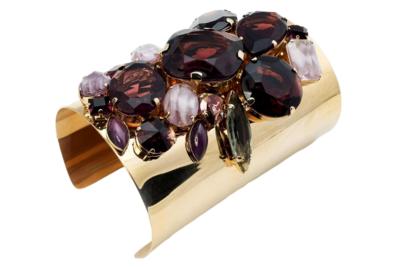 RVZ LUXURY - Brac de placa de cristal morado 