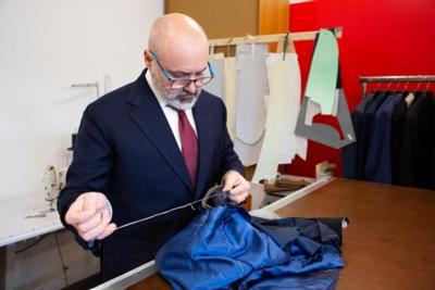 SANSARO - Handcrafted Navy Blazer