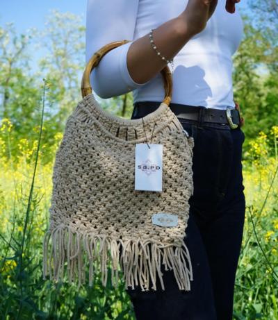 SA.PO. - Bolso de macramé Navajo 