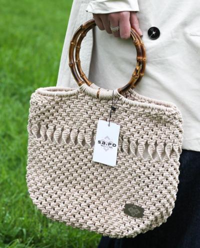 SA.PO. - Bolso Cherokee de macramé 