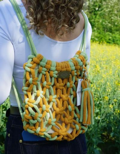 SA.PO. - Apache Macramé Backpack 