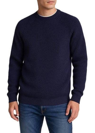 SECOM - maglione a coste inglesi 