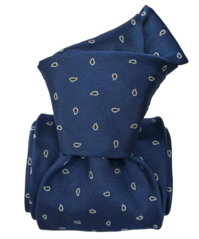 ANTARTIDE - Elegante cravatta blu navy 