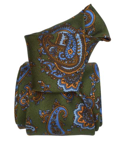 Cravatta italiana in seta paisley all'ingrosso per rivenditori