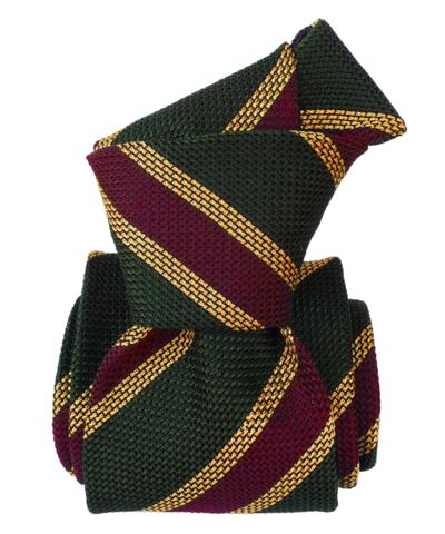 Cravatta a righe lavorata a maglia made in Italy per rivenditori