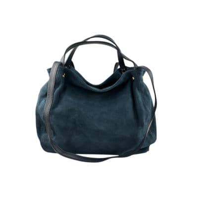 Italian suede handbag, perfect for wholesale and resellers.