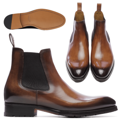 MATT SHOES - Stivali Chelsea patinati 