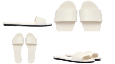MATT SHOES - pantuflas blancas planas 
