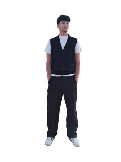SILENZIO - WAISTCOAT MAN WITH BUTTON