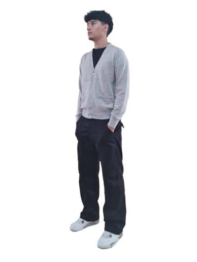 SILENZIO - CARDIGAN OPEN MAN