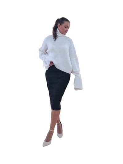 SILENZIO - maglia box con fiocchi 