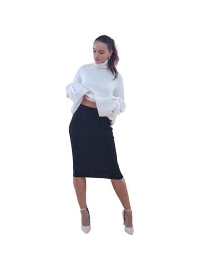 SILENZIO - Fitted pencil skirt
