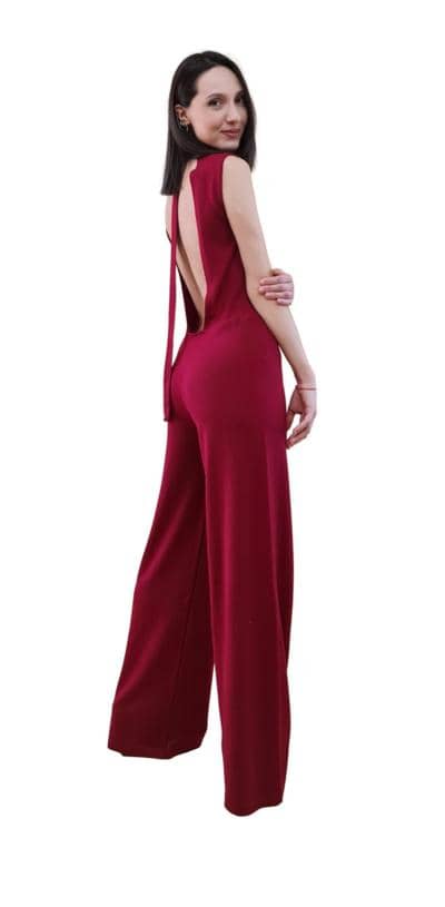 Mono italiano burdeos sin espalda para revendedores al por mayor