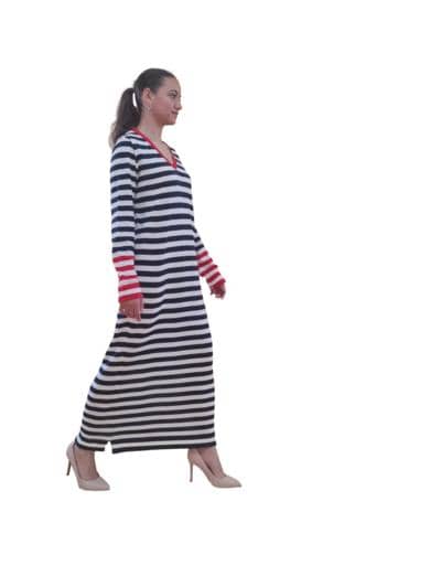 SILENZIO - Striped Maxi Dress